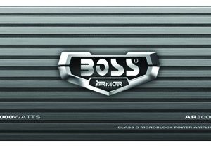 Boss Armor 3000 Watts, Class D Monoblock Amplifier (AVA-AR3000D)