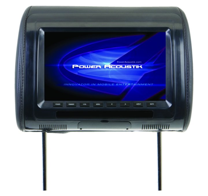 Power Acoustik BGT Slave Headrest Monitor 9in LCD (OW-H-91CC)