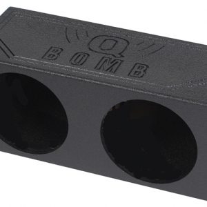 Qbomb Dual 10in Sealed Box Painted Black (QP-QBOMB10S)