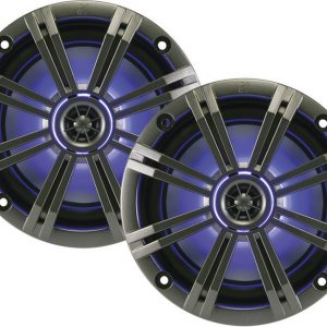 Kicker 6.5 inch 2way Marine Speakers With Built-In LED (BN-KM654LCW)
