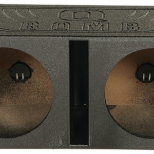 Qbomb Dual 10in Vented Box Painted Black (QP-QBOMB10V)