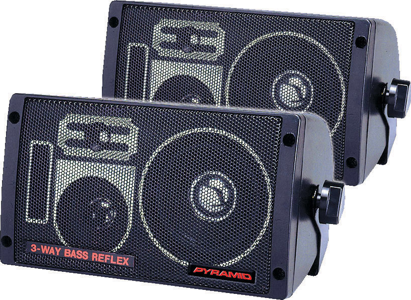 BOX SPEAKER PYRAMID 3-WAY 100 WATT BASS REFLEX 2060