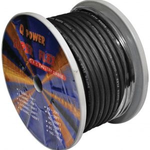 POWER WIRE 4GA. 100' BLACK QPOWER 4G100BK