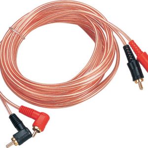 3 ft RCA 2 Channel Spiral Shielded Audio Cable, Gold Plated RCA Connector (GPS3)