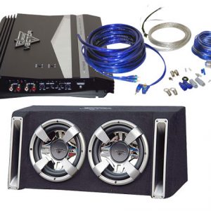 Vector 2350 Watts 2 Channel High Power Mosfet Amplifier W/Enclosure & Amp Kit (KTCVCT2EN)