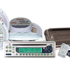 Waterproof Marine CD/MP3 Player Receiver w/Four 5.25' Speakers & Splash Proof Radio Cover (KTMR11SP)