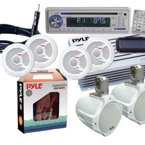 Complete Marine Water Proof 6 Speaker CD/USB/Mp3/Combo w/ Stereo Cover (White) (KTMRA8SP)
