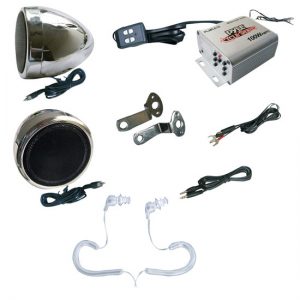 Complete Pyle Weatherproof Mp3/ipod Speaker Kit for Motorcycle, Motorbike, Atv, Scooter, Boat, Snowmobile - 100w Amplifier + 3 (KTMRGS05)