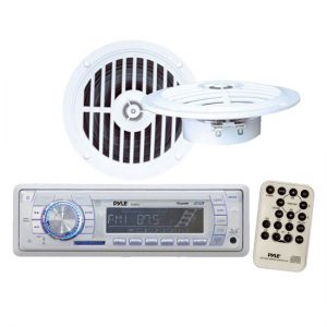 AM/FM-MPX PLL Tuning Radio w/SD/MMC USB + Two 5 1/4'' Dual Cone Waterproof Stereo Speaker System (KTMRGS117)