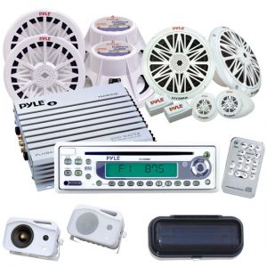 Pyle Mega CD/Amplifier/Subwoofer/Speakers Waterproof Package For Boat/Car/Truck/SUV (KTMRGS35)