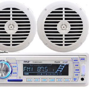 Marine Stereo AM/FM Radio Receiver USB/SD iPod/MP3 Player + 2 x 120W 6.5" Black Speakers (KTMRGS42)