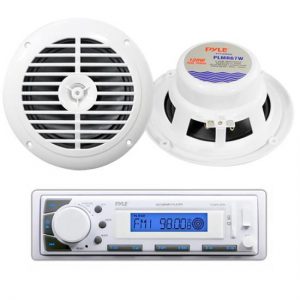 Pyle Marine Stereo AM/FM Receiver USB/SD iPod/MP3 Player + 2 x 120W 6.5" Speakers (KTMRGS49)
