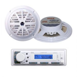 Marine Stereo AM/FM Radio Receiver USB/SD iPod/MP3 Player + 2 x 100W 5.25" Speakers (KTMRGS52)