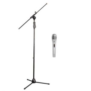 Tripod Microphone Stand W/ Extending Boom Professional Dynamic Handheld Microphone (KTPMKSMIC)