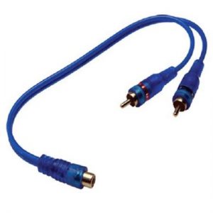 ABC-1F2M (BLUE) Y-Adapter 1F-2M ABC Series RCA Interconnect Audio Cables (MRABC1F2M)