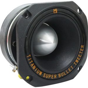 Mr. Dj HDT1000B 4-Inch Titanium Bullet High Compression Tweeter (Black) (MRDJHDT1000B)