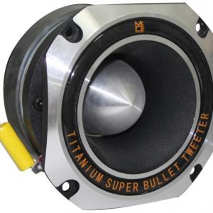 Mr. Dj HD1000S 4-Inch Titanium Bullet High Compression Tweeter with 11 Ounce Ferrite Magnet (Chrome) (MRDJHDT1000S)