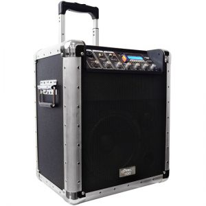 Battery Powered Portable PA System w/USB/SD/MP3 Inputs(Microphone Included) (RBPCMX260MB)