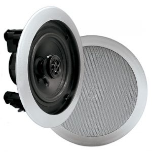 In-Wall / In-Ceiling Dual 6.5-inch Speaker System, 2-Way, Flush Mount, Silver (PDIC61RDSL)