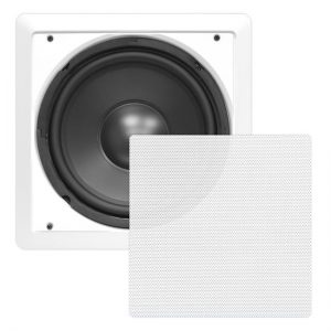 In-Wall / In-Ceiling 8'' High Power Subwoofer System, DVC, Flush Mount, White, Single Speaker (PDIWS8)
