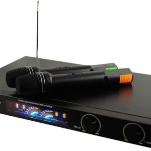 Wireless 2 Channel VHF Microphone System With 2 Microphones (RBPDWM2450)