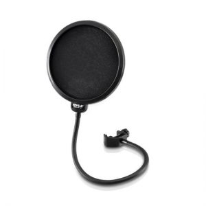 Studio Microphone Pop Filter 4-Layer Mesh Screen, Wind Screen Filtration, 360° Flexible Gooseneck (PEPF30)