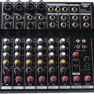 8 Channel Professional Audio Mixer with Phantom Power (RBPEXM810)