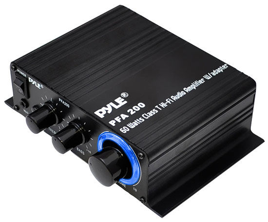 60 Watt Class-T Hi-Fi Audio Amplifier with AC Adapter Included (PFA200)