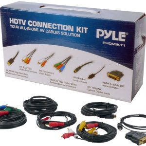 HDTV Audio/Video Cable Connection Kit Compatible w/ Plasma, LCD/LED/DLP/DVD and Audio Players (PHDMIKT1)