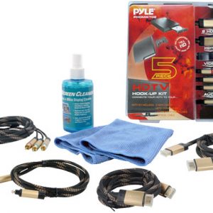 HDTV CLEANING KIT w/ 2 HDMI HIGH DEFINITION CABLES/COMPONENT VIDEO HIGH DEFINITION CABLE/OPTICAL  AUDIO HIGH DEFINITION CABLE (PHDMIKT2)