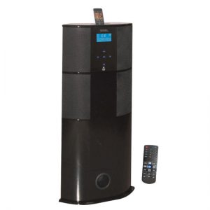 600 Watt Digital 2.1 Channel Home Theater Tower w/ iPod/iPhone Docking Station - Piano Wood Finish (RBPHST90IBGL)