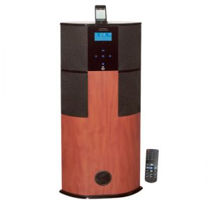 600 Watt Digital 2.1 Channel Home Theater Tower w/ iPod/iPhone Docking Station - Cherry Wood Finish (PHST90ICW)