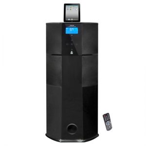 600 Watt Digital 2.1 Channel Home Theater Tower w/ Docking Station for iPod/iPhone/iPad (Black Glossy Color) (PHST94IPGL)