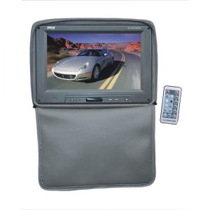 Adjustable Headrest w/ Built-In 11'' TFT/LCD Monitor W/IR Transmitter & Cover (Gray) (PL1101HRGR)