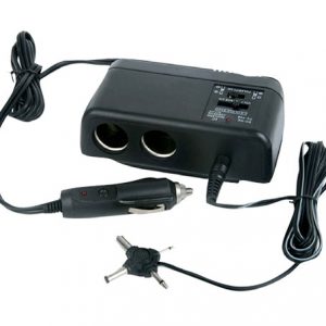 Plug In Car 1 TO 2 Cigarette Lighter Multiplier & Adjustable AC Voltage Transformer (PL12V2AC)