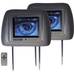 Headrest Pair with Built-in 5.6'' TFT-LCD Monitors (Black) (RBPL56PHRB)