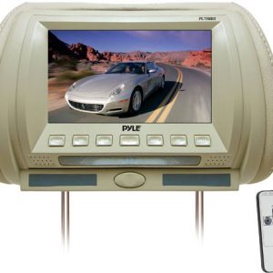 Adjustable Hideaway Headrest 7'' TFT Video Monitor (Tan) (RBPL70HRT)