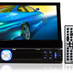 7'' Retractable Touchscreen Monitor & Receiver w/ iPod/MP3 Input, AM/FM, Bluetooth, SD Memory & USB Flash Readers (RBPL78DLB)