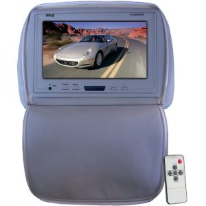 Adjustable Headrest/ Built-In 9'' TFT-LCD Monitor with IR Transmitter (Gray Color) (RBPL90HRGR)