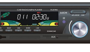 AM/FM-MP4 Video Player with USB/SD Reader & Aux Input (RBPL97M4)
