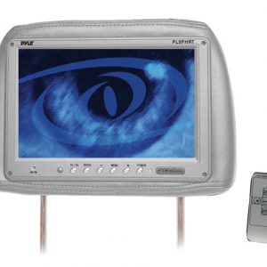 Pair of Grey Headrest w/Built-in 9'' TFT-LCD Monitors (RBPL9PHRG)