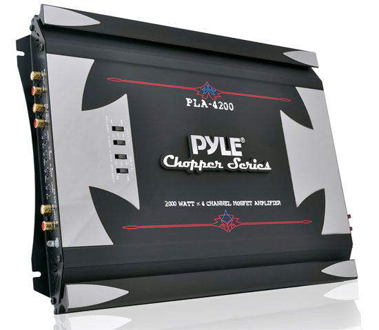 4 Channel 2000 Watt Bridgeable Mosfet Amplifier (RBPLA4200)
