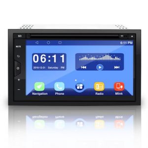 Double DIN Android Stereo Receiver System with Integrated Google Play Store & Google Maps, GPS Navigation, Wi-Fi & Bluetooth Streaming, CD/DVD Player (PLDAND697)