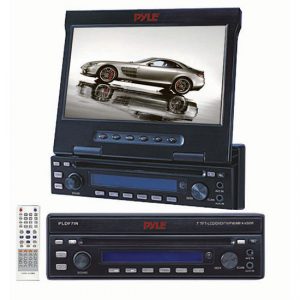 In-Dash FM/DVD/CD/MP3 w/TV Tuner & Manual Pull Out 7'' TFT Monitor (RBPLDF7IN)
