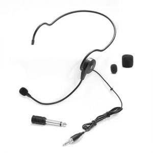 Cardioid Condenser Headset Microphone, Flexible Wired Boom (Standard 3.5mm Connector Jack) for Belt Pack Mic Systems (PLM31)