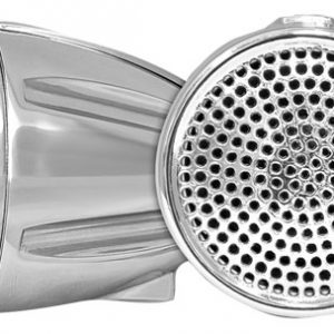 600 Watt 2.25" Speaker Pair with Dual Handle-Bar Mounts - Weatherproof, Aluminum Die-Cast Cabinets & Motorcycles, ATVs & Snowmobile Mountable (PLMCS64)