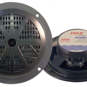 Dual 5.25'' Waterproof Marine Speakers, 2-Way Full Range Stereo Sound, 100 Watt, Black (PLMR51B)
