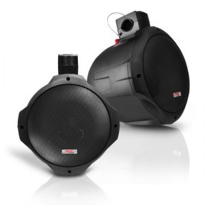 Dual Marine Wakeboard Water Resistant Speakers, 8-Inch 300 Watt Tower Speakers, Black (PLMRB85)
