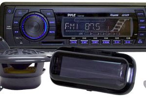 In-Dash Marine AM/FM PLL Tuning Radio w/USB/SD/MMC Reader,6.5'' Speakers, Stereo Cover, And USB Drive (RBPLMRKIT102)