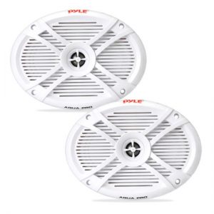 Dual 6'' x 9'' Waterproof Marine Speakers, 2-Way Full Range Sound, 300 Watt (PLMRX69)